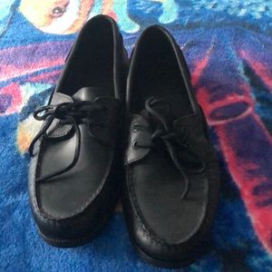 All black Sperrys